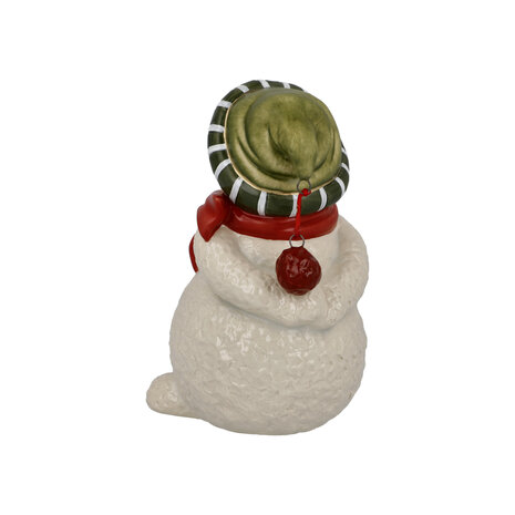 Goebel - Noël | Statue / personnage décoratif Bonhomme de neige Mon chapeau préféré | Poterie - 11cm
