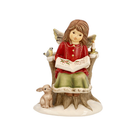 Goebel - Noël | Statue / figurine décorative Ange Petit conte de Noël | Poterie - 14cm