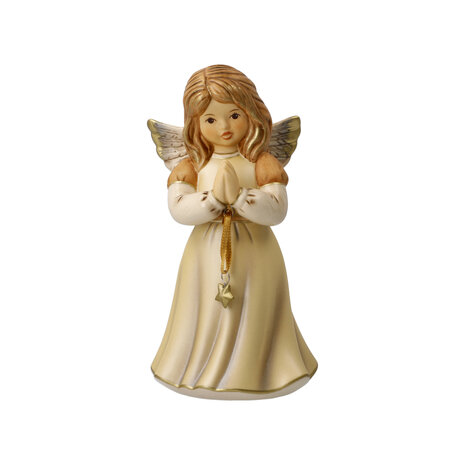 Goebel - Kerst | Decoratief beeld / figuur Engel hemelse ster II | Aardewerk - 14cm