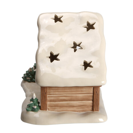 Goebel - Noël | Statue / figurine décorative Crèche de Noël avec neige | Poterie - 37cm