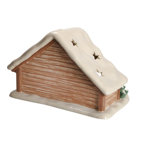 Goebel - Noël | Statue / figurine décorative Crèche de Noël avec neige | Poterie - 37cm