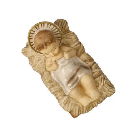 Goebel - Kerst | Decoratief beeld / figuur kerststal baby Jezus | Aardewerk - 7cm