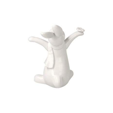 Goebel - Pâques | Statue / figurine décorative Lièvre Blanche-Neige - Oh Happy Day | Porcelaine - 14cm