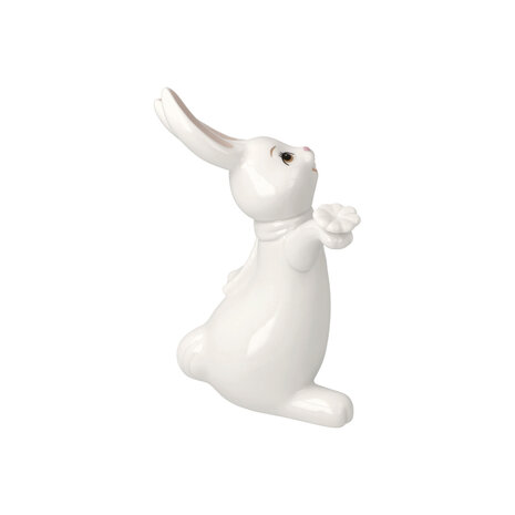 Goebel - Pâques | Statue / figurine décorative Lièvre Blanche-Neige - Oh Happy Day | Porcelaine - 14cm
