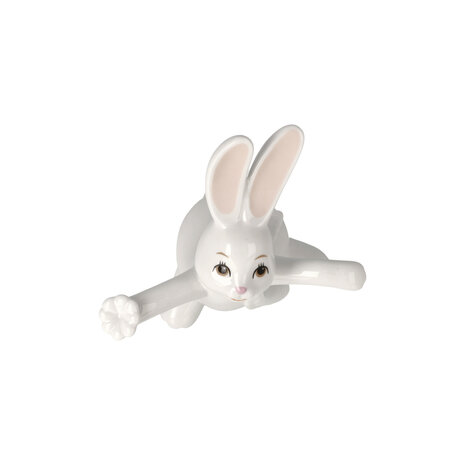 Goebel - Easter | Decorative statue / figure Hare Snow White - Oh Happy Day | Porcelain - 14cm