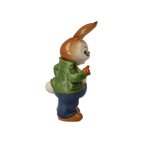 Goebel - Easter | Decorative statue / figure Hare Well done | Pottery - 16cm