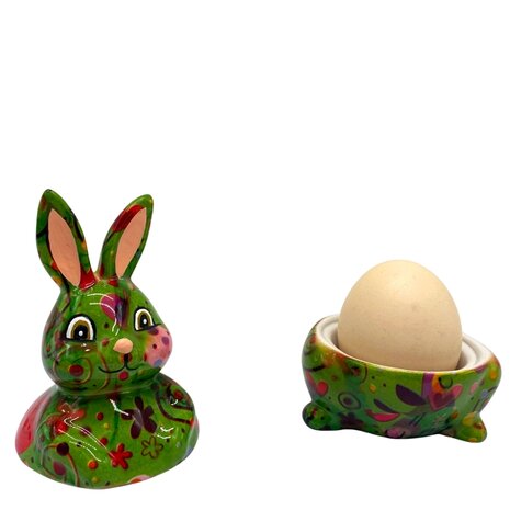 Pomme Pidou Eierdopjes set Rabbit Millie - 4 stuks - 8cm