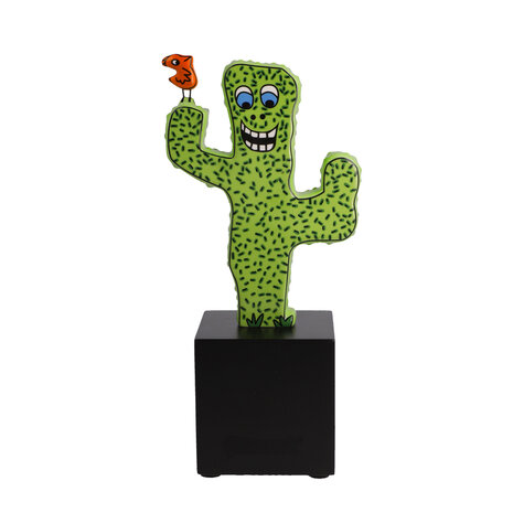 Goebel-James Rizzi | Statue / personnage décoratif Desert Life | Porcelaine - 21 cm - cactus