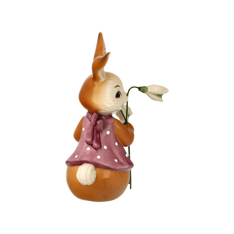Goebel - Pâques | Statue / personnage décoratif Lièvre j'apporte le printemps | Poterie - 12cm - Lapin de Pâques