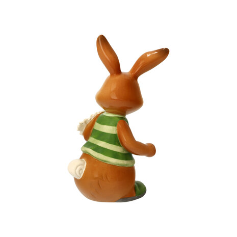 Goebel - Pâques | Statue / figurine décorative Lièvre Sympa que vous soyez ici | Poterie - 12cm - Lapin de Pâques