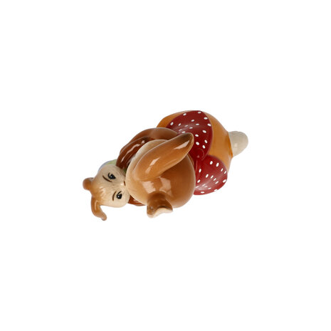 Goebel - Pasen | Decoratief beeld / figuur Haas Kleine schat | Aardewerk - 12cm - paashaas
