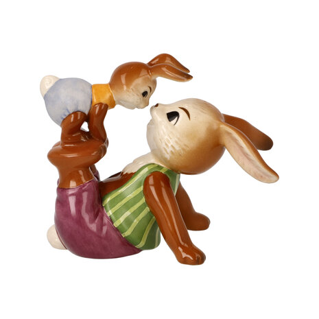 Goebel - Pâques | Statue / personnage décoratif Lièvre Cheeky | Poterie - 10cm - Lapin de Pâques