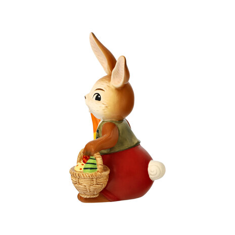 Goebel - Pâques | Statue / figurine décorative Lièvre J'y serai bientôt | Poterie - 15cm - Lapin de Pâques