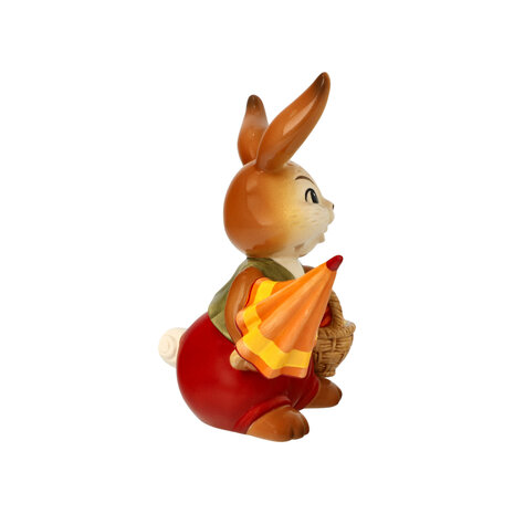 Goebel - Easter | Decorative statue / figure Hare I'll be there soon | Pottery - 15cm - Easter bunny