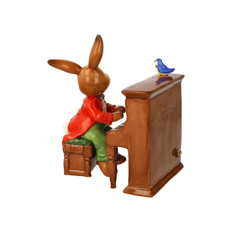 Goebel - Pâques | Statue / figurine décorative Haas Il y a de la musique dans l'air | Poterie - 15cm - Lapin de Pâques