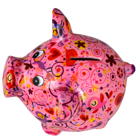 Pomme Pidou Piggy Bank Rosie Medium 004 (18x15x15cm - Ceramic)