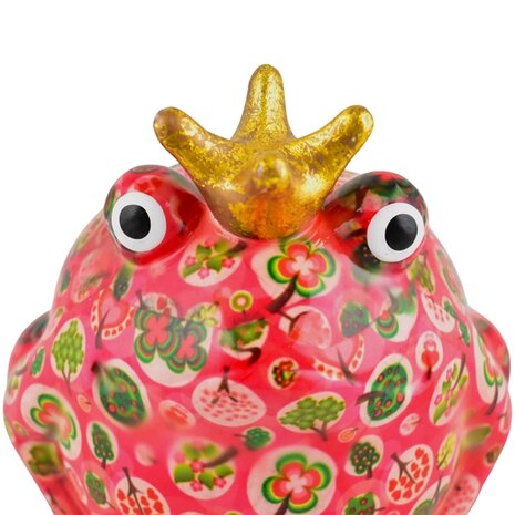 Pomme Pidou Sparschwein Frosch Freddy Pink Medium 006 (17x17x15cm - Keramik)