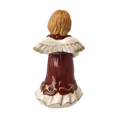 Goebel - Christmas | Decorative statue / figure Angel Warm Christmas melody - annual angel 2023 | Earthenware - 16cm - Limited Edition