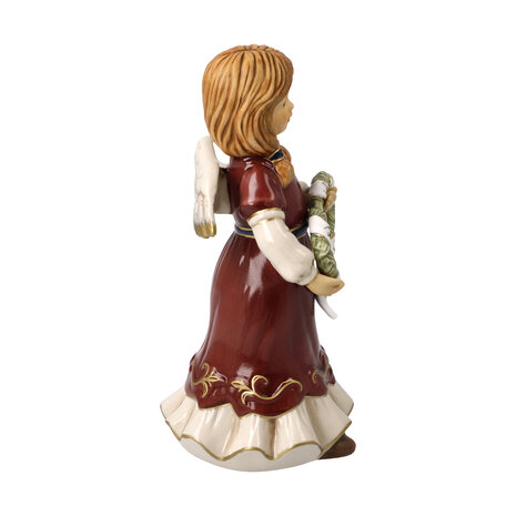 Goebel - Noël | Statue / figurine décorative Ange Mélodie chaleureuse de Noël - Ange annuel 2023 | Faïence - 16cm - Edition Limitée
