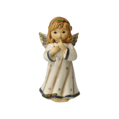 Goebel - Kerst | Decoratief beeld / figuur Kerststal Engel Beschermengel | Aardewerk - 11cm
