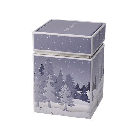 Goebel - Scandic Accueil | Boîte à thé Bois d'Hiver | Boîte de rangement - 11cm - Noël