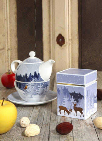 Goebel - Scandic Home | Tea box Winter Woods | Storage box - 11cm - Christmas