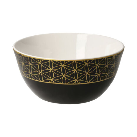 Goebel - Lotus | Bowl Yin Yang Black | Bowl - 15cm - porcelain