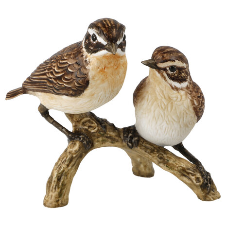 Goebel - Vogels | Decoratief beeld / figuur Vogel van het Jaar 2023 - Whinchat-paar