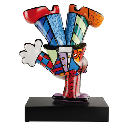Goebel - Romero Britto | Decoratief beeld / figuur Dancing Boy 47 | Porselein - Pop Art - 47cm - Limited Edition