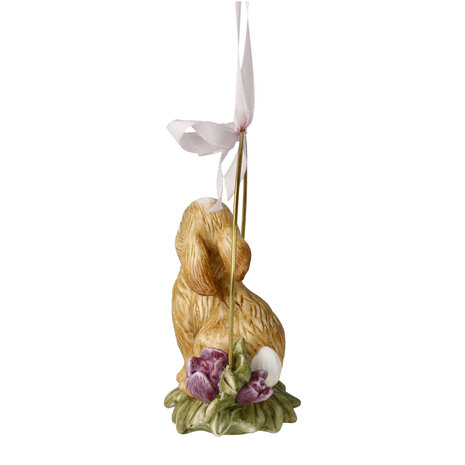 Goebel - Pâques | Statue / figurine décorative Ornement à suspendre Lièvre - Lièvre annuel 2024 | Porcelaine - 10cm - Lapin de Pâques