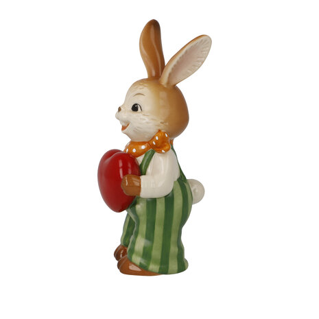 Goebel - Easter | Decorative statue / figure Hare From the heart | Earthenware - 12cm - Easter Bunny