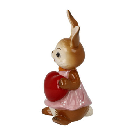 Goebel - Easter | Decorative statue / figure Hare All in love | Earthenware - 12cm - Easter Bunny