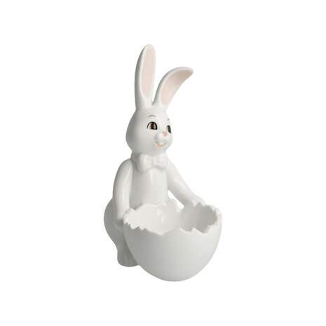 Goebel - Pâques | Statue / figurine décorative Lièvre Blanche-Neige - Sweet Boy | Porcelaine - 16cm