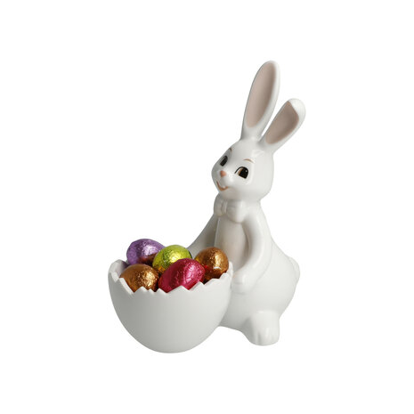 Goebel - Easter | Decorative statue / figure Hare Snow White - Sweet Boy | Porcelain - 16cm