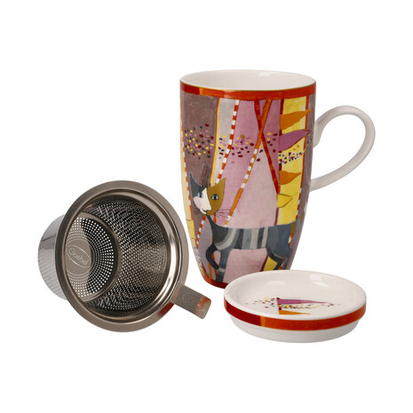 Goebel-Rosina Wachtmeister | Tasse à thé avec tamis Sottosopra | Tasse - porcelaine - 450ml