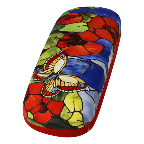 Goebel - Louis Comfort Tiffany | Brillenkoker Vlinder | Inclusief brillendoekje