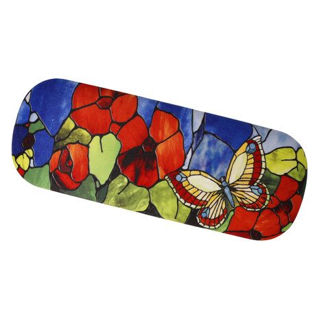 Goebel - Louis Comfort Tiffany | Glasses case Butterfly | Includes glasses cloth