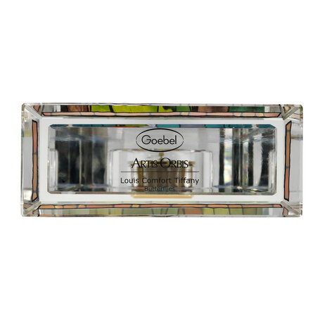 Goebel - Louis Comfort Tiffany | Tafel Klok Vlinder | Glas - 32cm