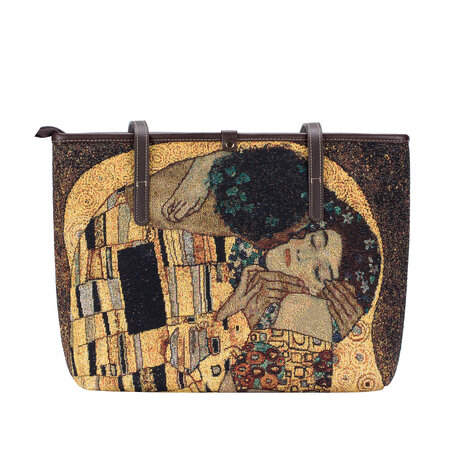 Goebel - Gustav Klimt | Tas De Kus | Schoudertas - 38cm - Stof