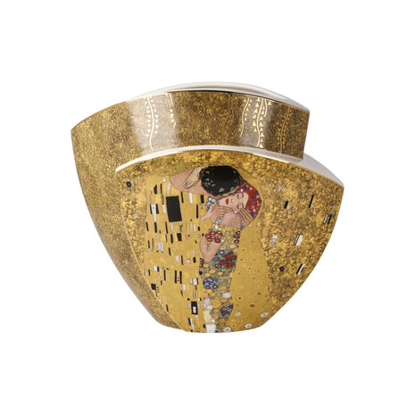 Goebel - Gustav Klimt | Vaas De Kus / Adele Bloch Bauer 22 | Porselein - 22cm - met echt goud