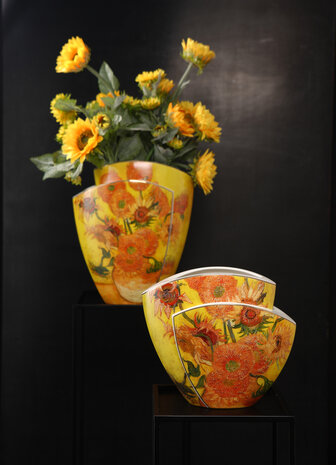 Goebel - Vincent van Gogh | Vaas Zonnebloemen 43 | Porselein - 43cm - met echt goud - Limited Edition