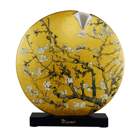 Goebel-Vincent van Gogh | Vase Amandier doré 33 | Porcelaine - 33 cm - avec or véritable - Édition limitée