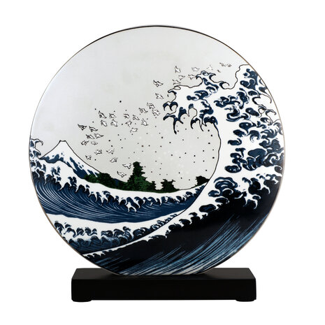 Goebel - Katsushika Hokusai | Vaas De Golf 33 | Porselein - 33cm - met echt goud - Limited Edition