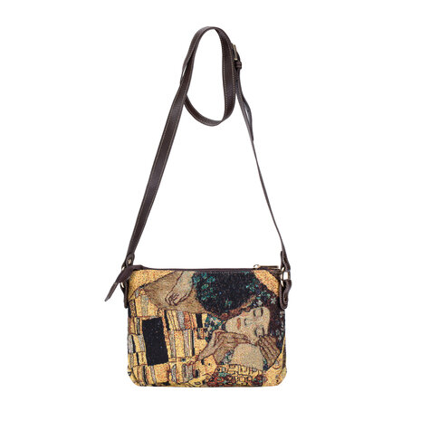 Goebel - Gustav Klimt | Sac Le Baiser | Sac bandoulière - 25cm - tissu