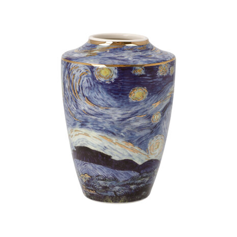 Goebel - Vincent van Gogh | Vase Starry Night mini | Porcelain - 12cm - with real gold