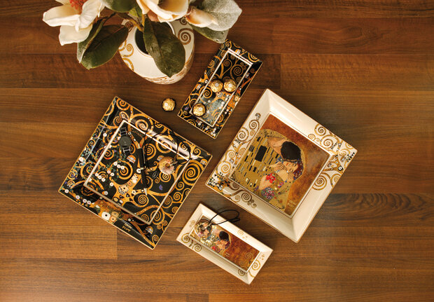 Goebel - Gustav Klimt | Schaal De Levensboom | Porselein - 24cm - met echt goud