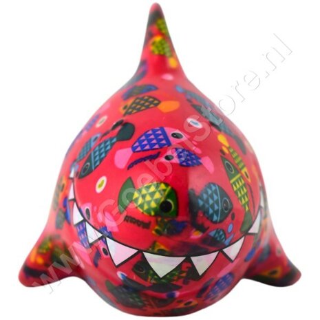 Pomme Pidou Spardose Shark Fuzzy Medium 003 (26x13x13cm - Keramik)