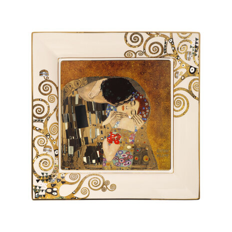 Goebel - Gustav Klimt | Échelle du baiser | Porcelaine - 30 cm - avec de l'or véritable
