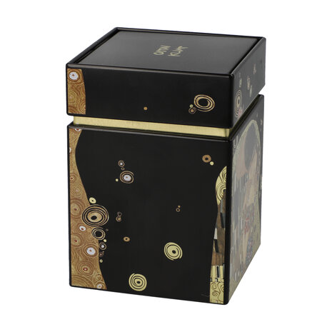 Goebel - Gustav Klimt | Boîte à thé Le Baiser | Métal - 11cm - boîte de rangement