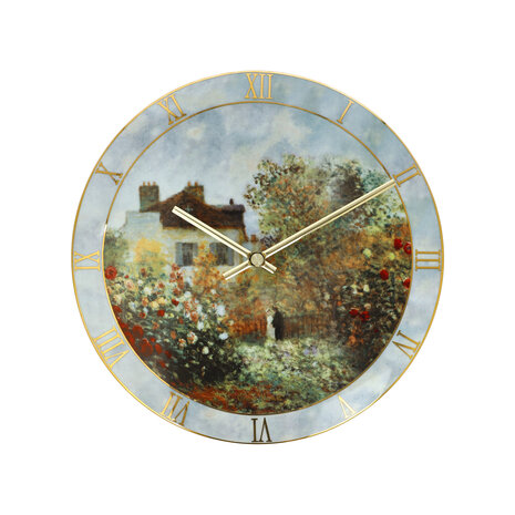 Goebel - Claude Monet | Wall clock The Artist's House | Porcelain - 30cm